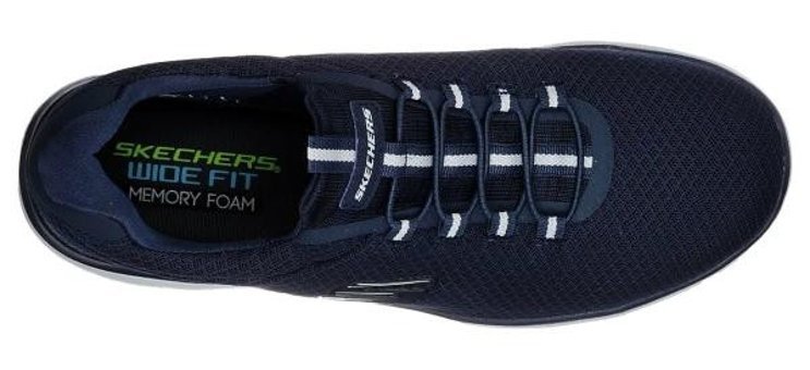 Skechers Summits 52811-NVY Ortopedik Lastik Bağcıklı Erkek Günlük Ayakkabı Lacivert