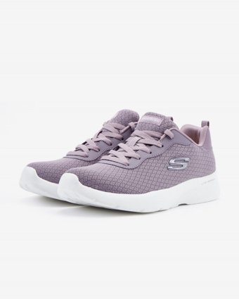 Skechers Dynamight 2.0 Eye To Eye 12964TK-LAV Ortopedik Bağcıklı Kadın Koşu Ayakkabısı Lila
