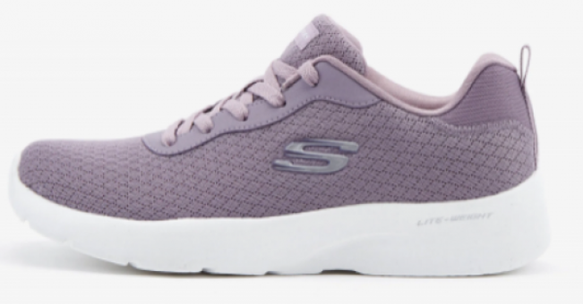 Skechers Dynamight 2.0 Eye To Eye 12964TK-LAV Ortopedik Bağcıklı Kadın Koşu Ayakkabısı Lila