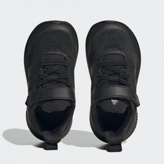 Adidas FortaRun 2.0 Cloudfoam HP2502 Ortopedik Bağcıklı-Cırtlı Eva Erkek Çocuk Koşu Ayakkabısı Siyah