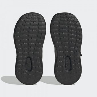 Adidas FortaRun 2.0 Cloudfoam HP2502 Ortopedik Bağcıklı-Cırtlı Eva Erkek Çocuk Koşu Ayakkabısı Siyah