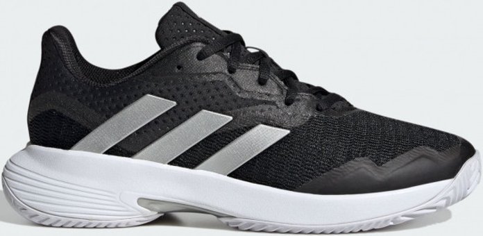 Adidas CourtJam Control ID1545 Ortopedik Bağcıklı Adiwear Kadın Tenis Ayakkabısı Siyah