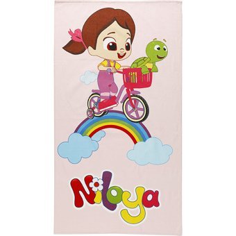 Özdilek Gökkuşağı Niloya Kadife Plaj Havlusu Çok Renkli