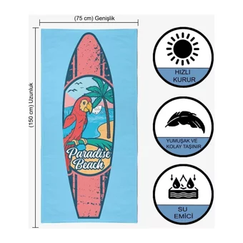 Vevien Home Beach Plaj Havlusu Çok Renkli