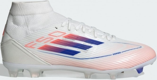 Adidas F50 League Mid FG/MG ID9190 Bilekli Bağcıklı Çivili Krampon Beyaz