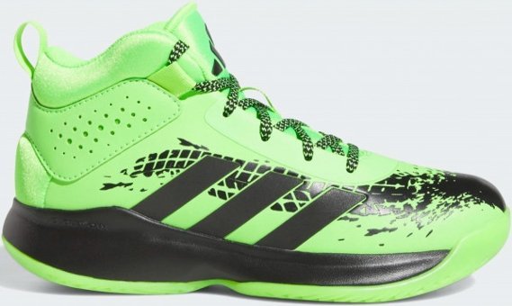 Adidas Cross Em Up 5 Wide HQ8496 Bilekli Ortopedik Bağcıklı Erkek Çocuk Basketbol Ayakkabısı Yeşil