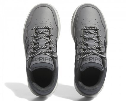 Adidas Hoops 3.0 IF7748 Ortopedik Bağcıklı Erkek Çocuk Günlük Ayakkabı Gri