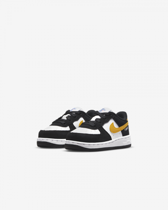 Nike Force 1 LV8 DH9787-002 Bağcıklı Erkek Çocuk Günlük Ayakkabı Siyah