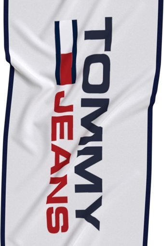 Tommy Hilfiger Pamuklu Plaj Havlusu Beyaz