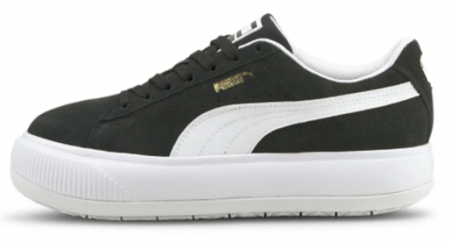 Puma Suede Mayu 380686-02 Ortopedik Bağcıklı Kadın Günlük Ayakkabı Siyah