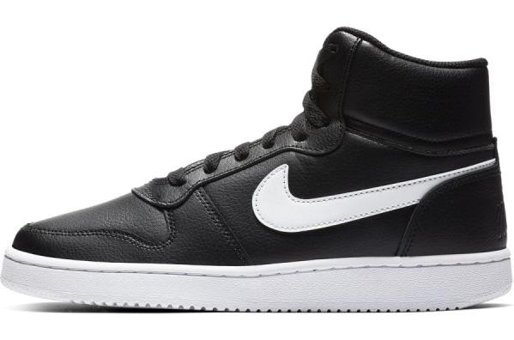 Nike Wmns Ebernon Mid AQ1778-001 Bağcıklı Kadın Basketbol Ayakkabısı Siyah