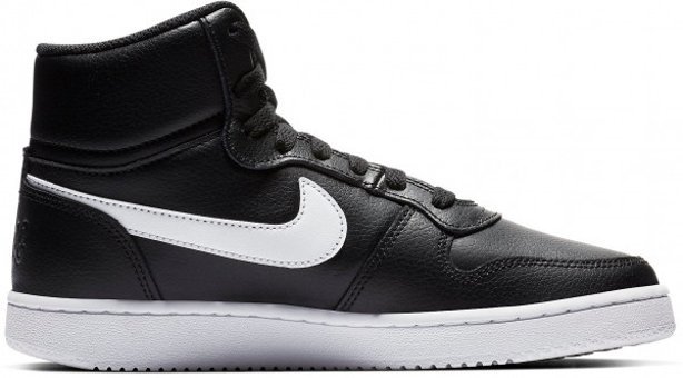 Nike Wmns Ebernon Mid AQ1778-001 Bağcıklı Kadın Basketbol Ayakkabısı Siyah