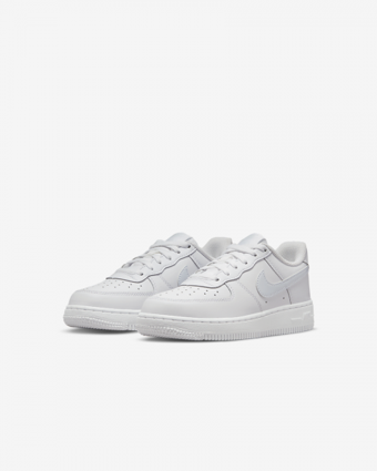 Nike Force 1 CZ1685-106 Bağcıklı Erkek Çocuk Günlük Ayakkabı Beyaz