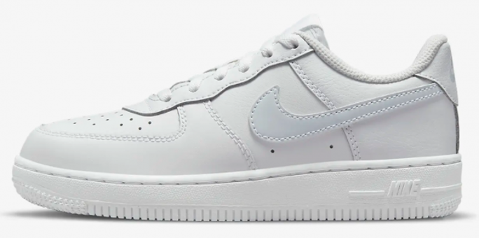 Nike Force 1 CZ1685-106 Bağcıklı Erkek Çocuk Günlük Ayakkabı Beyaz