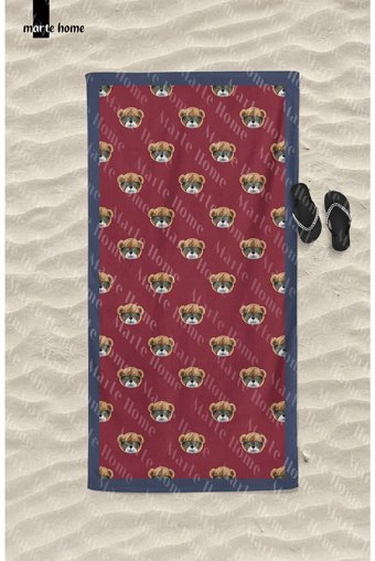 Marte Home Teddy Bear Plaj Havlusu Yeşil
