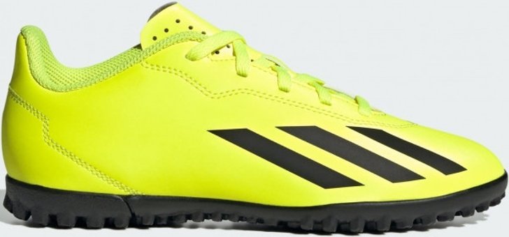 Adidas X Crazyfast Club IF0707 Bağcıklı Halı Saha Ayakkabısı Sarı