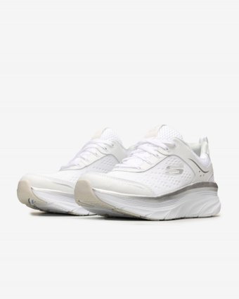 Skechers D'lux Walker Infinite Motion 149023-WSL Ortopedik Bağcıklı Kadın Günlük Ayakkabı Beyaz