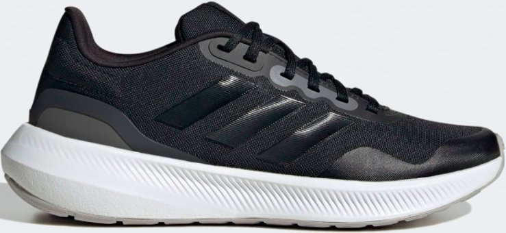 Adidas Runfalcon 3 TR HQ3791 Ortopedik Bağcıklı Kadın Koşu Ayakkabısı Siyah