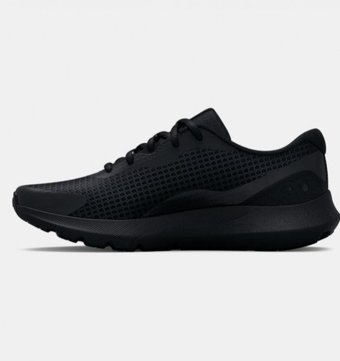 Under Armour Surge 3 3024894-002 Ortopedik Bağcıklı Erkek Koşu Ayakkabısı Siyah