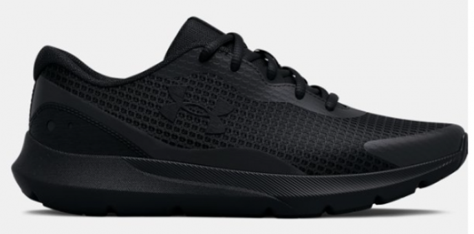 Under Armour Surge 3 3024894-002 Ortopedik Bağcıklı Erkek Koşu Ayakkabısı Siyah
