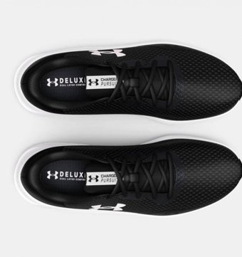 Under Armour Charged Pursuit 3 3024878-001 Ortopedik Bağcıklı Erkek Koşu Ayakkabısı Siyah