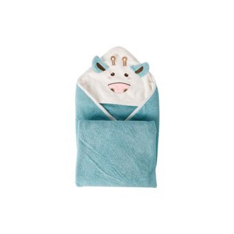 Wonderland Giyilebilir Polyester Çocuk Plaj Havlusu Mavi