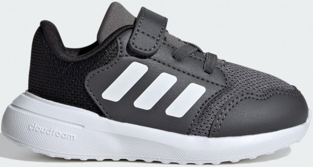 Adidas Tensaur Run 3.0 EL I IE6013 Ortopedik Bağcıklı-Cırtlı Erkek Çocuk Günlük Ayakkabı Gri