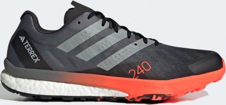 Adidas Terrex Speed Ultra HR1119 Ortopedik Bağcıklı Unisex Koşu Ayakkabısı Gri