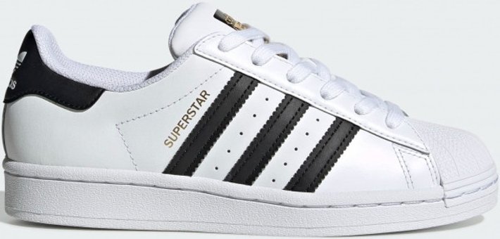 Adidas Superstar J FU7712 Bağcıklı Erkek Çocuk Günlük Ayakkabı Beyaz