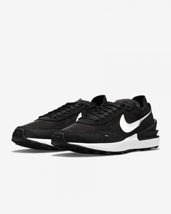 Nike Waffle One DC2533-001 Bağcıklı Kadın Günlük Ayakkabı Siyah