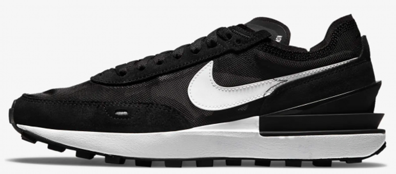 Nike Waffle One DC2533-001 Bağcıklı Kadın Günlük Ayakkabı Siyah