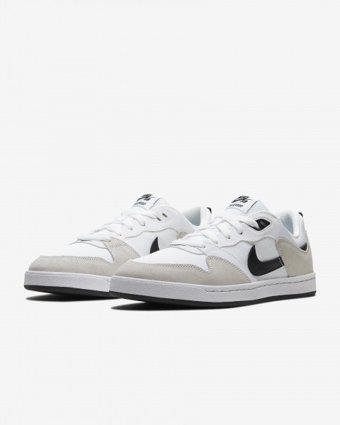Nike SB Alleyoop CJ0882-100 Bağcıklı Erkek Kaykay Ayakkabısı Beyaz