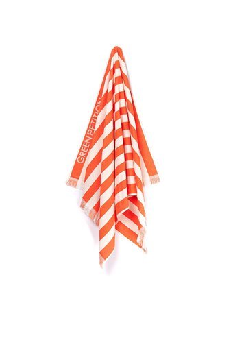 Green Petition Delmor Tangerine Plaj Havlusu Beyaz Turuncu