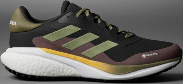 Adidas Supernova 3 GTX HQ1808 Ortopedik Su Geçirmez Bağcıklı Erkek Koşu Ayakkabısı Siyah