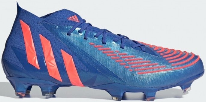 Adidas Predator Edge.1 H02932 Bağcıklı Çivili Krampon Mavi