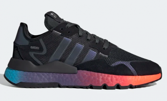 Adidas Nite Jogger FX1397 Ortopedik Bağcıklı Erkek Koşu Ayakkabısı Siyah
