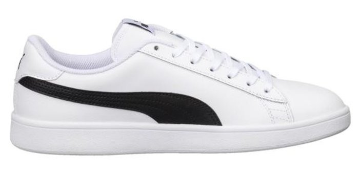 Puma Smash V2 Leather 365215-01 Bağcıklı Erkek Günlük Ayakkabı Beyaz