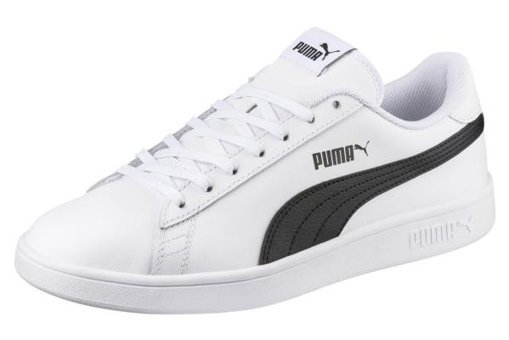 Puma Smash V2 Leather 365215-01 Bağcıklı Erkek Günlük Ayakkabı Beyaz