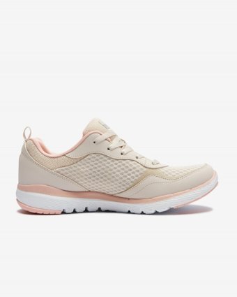 Skechers Flex Appeal 3.0 Go Forward S13069-NTPK Ortopedik Bağcıklı Kadın Günlük Ayakkabı Bej