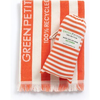 Green Petition Delmor Fit Lime Plaj Havlusu Beyaz Yeşil