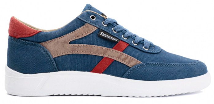 Slazenger Davie SA12LE248-789 Bağcıklı Erkek Günlük Ayakkabı Mavi