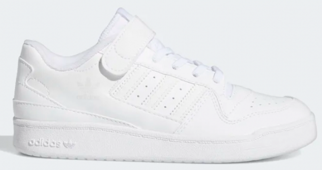 Adidas Forum Low FY7981 Bağcıklı-Cırtlı Erkek Çocuk Günlük Ayakkabı Beyaz