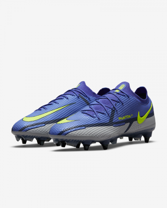 Nike Phantom GT2 Elite SG-Pro AC DC0753-570 Bağcıklı Çivili Krampon Mavi