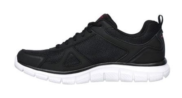 Skechers Track Scloric 52631-BKRD Ortopedik Bağcıklı Erkek Antrenman Ayakkabısı Siyah
