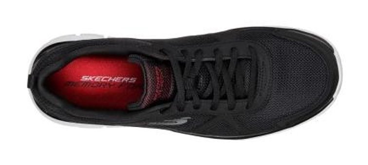 Skechers Track Scloric 52631-BKRD Ortopedik Bağcıklı Erkek Antrenman Ayakkabısı Siyah