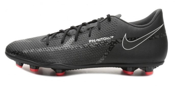 Nike Phantom GT2 Club Fg/Mg DA5640-001 Bağcıklı Çivili Krampon Siyah
