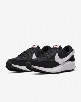 Nike Waffle Debut DH9523-002 Bağcıklı Kadın Günlük Ayakkabı Siyah