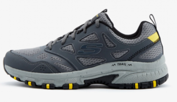 Skechers Hillcrest 237265-CCBK Ortopedik Bağcıklı Erkek Outdoor Ayakkabısı Gri