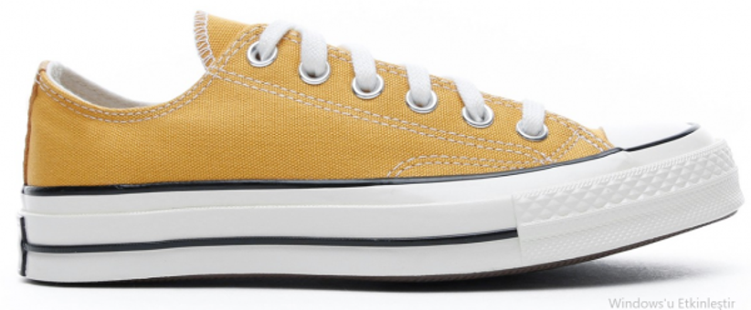 Converse Chuck 70 162063C-721 Ortopedik Bağcıklı Unisex Günlük Ayakkabı Sarı