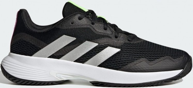 Adidas Courtjam Control GW4225 Ortopedik Bağcıklı Adiwear Erkek Tenis Ayakkabısı Siyah